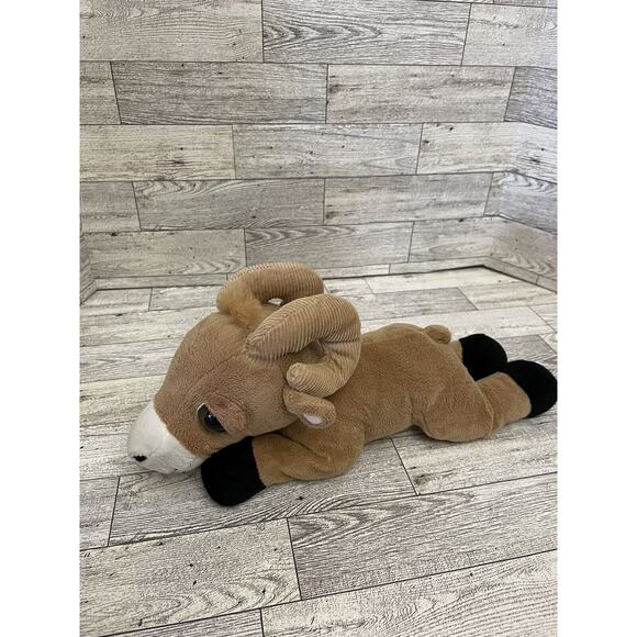 2017 The Petting Zoo PIKES PEAK SUMMIT Plush Brown Stuffed Bighorn Ram Goat - Picture 3 of 9